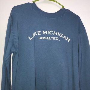 Lake Michigan unsalted crewneck sweatshirt